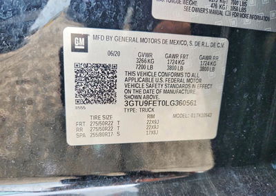 2020 Gmc Sierra K1500 Denali, daño Trasero, Copart lote 67677486, foto 12 de 12