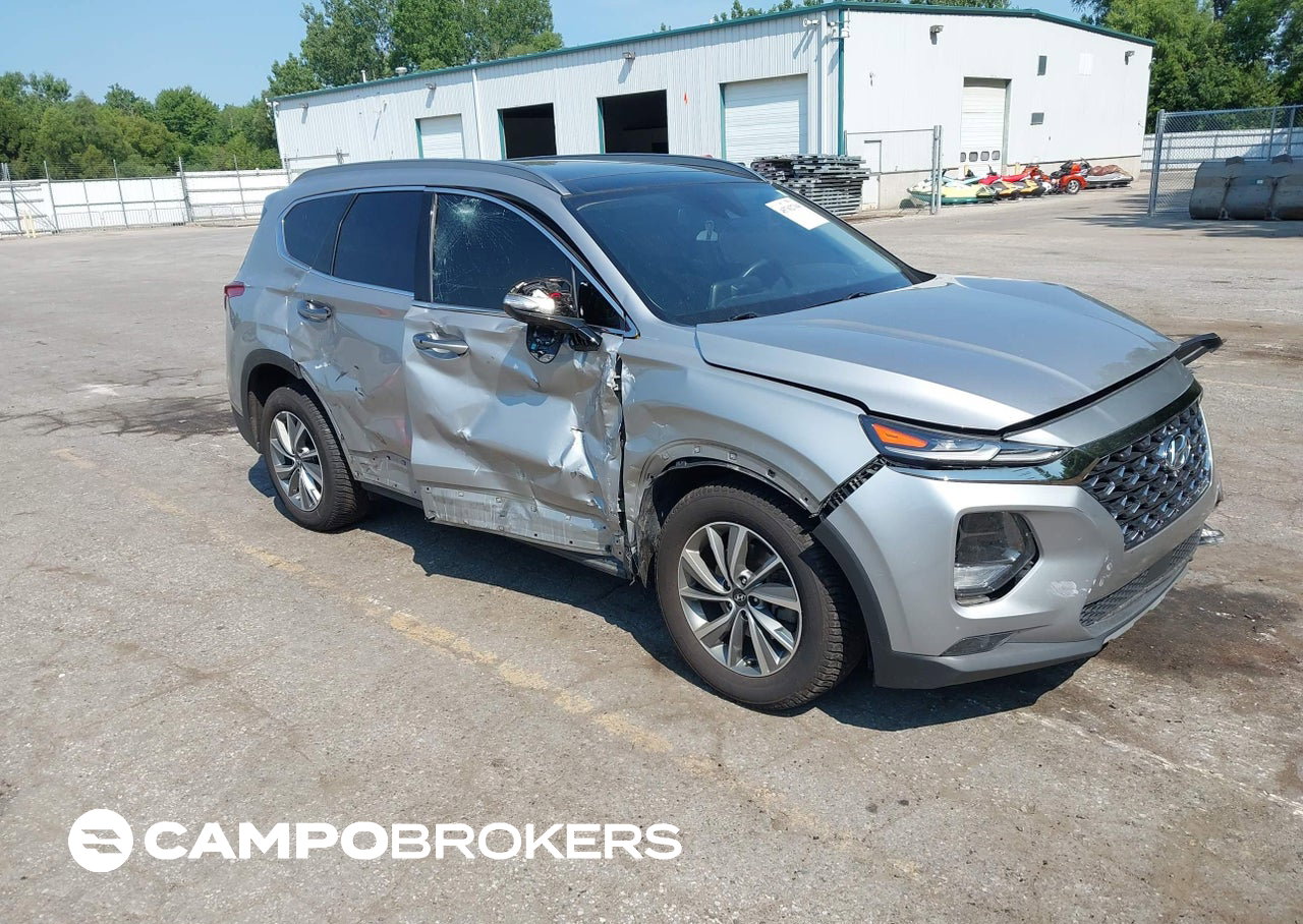 2020 Hyundai Santa Fe Limited, Left Front damage, Iaai lot 45762764