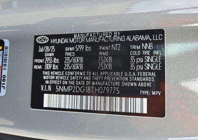 2026 Hyundai Santa Fe Sel, uszkodzenie: Przód, Copart lot 71821646, zdjęcie 14 z 14