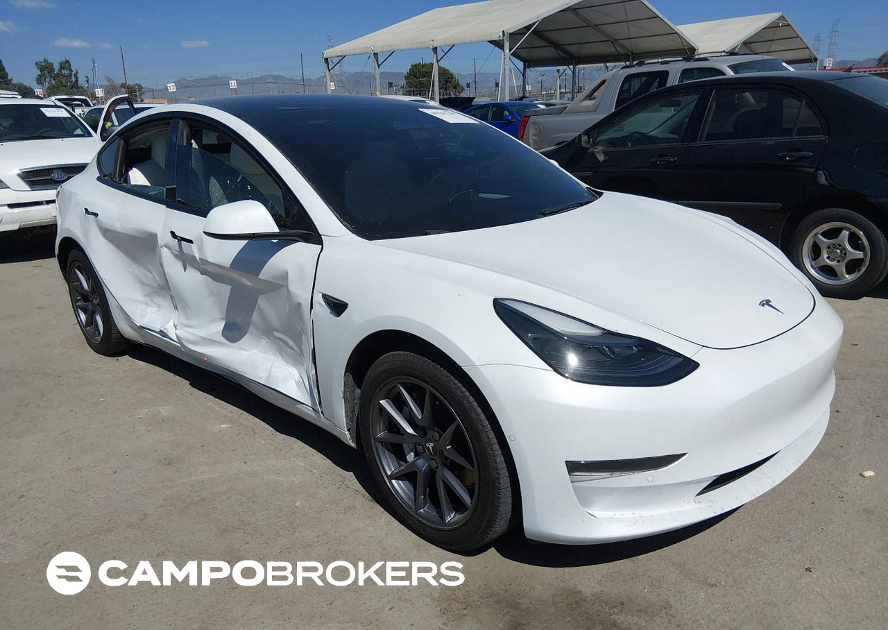 2022 Tesla Model 3 Rear-wheel Drive, Right Side damage, Iaai lot 46161250