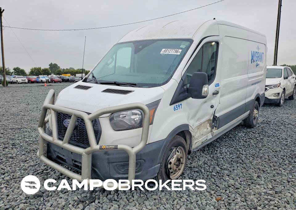 2023 Ford Transit T-250 Van, Rear End damage, Copart lot 69127796
