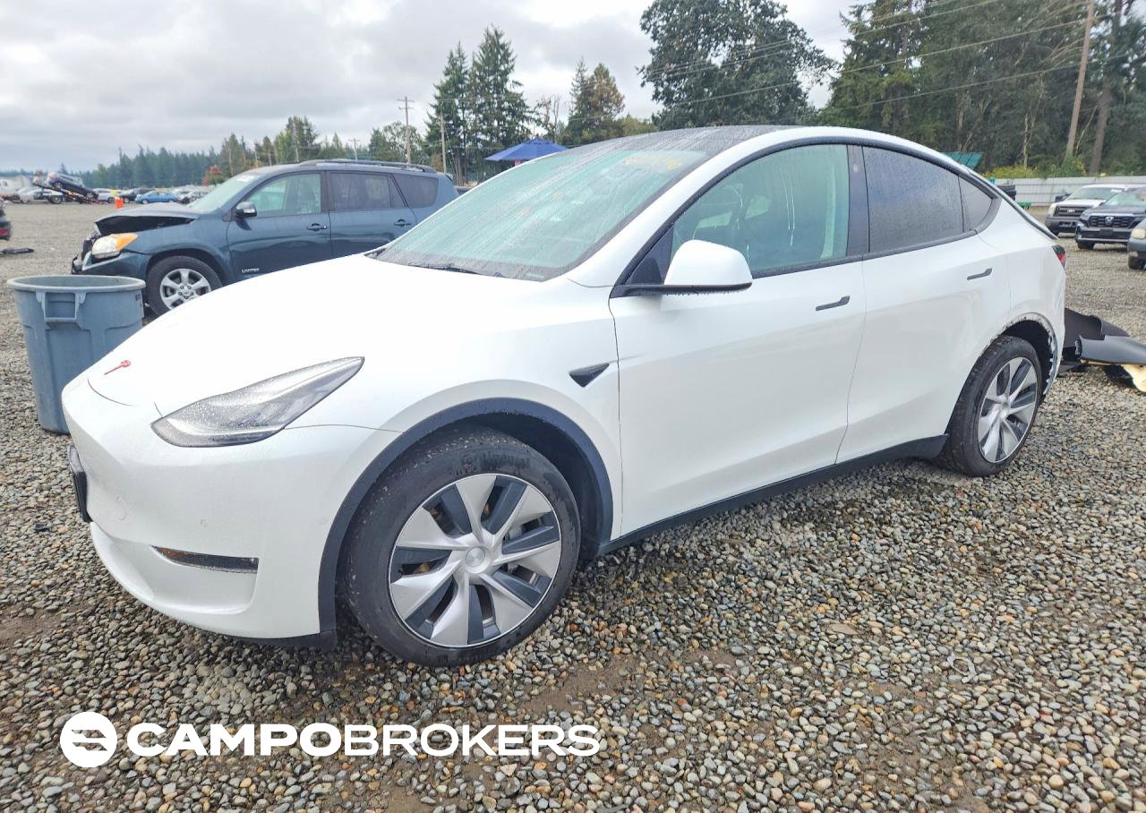 2021 Tesla Model Y, Rear End damage, Copart lot 69396416