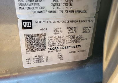 2025 Chevrolet Silverado C1500 Lt, Normal Wear damage, Copart lot 64897256, photo 12 of 12