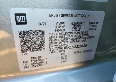 2025 Chevrolet Silverado C1500 Custom, Rear End damage, Copart lot 71679266, photo 13 of 13