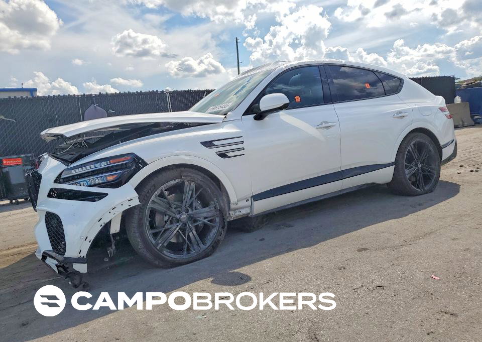 2026 Genesis Gv80 Coupe Prestige Black, Front End damage, Copart lot 69515436