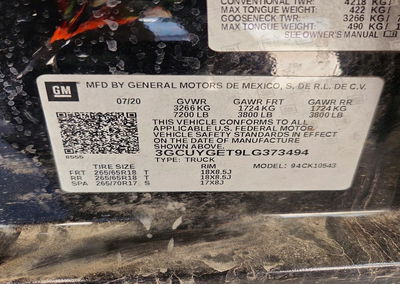 2020 Chevrolet Silverado K1500 Ltz, Front End damage, Copart lot 74352426, photo 13 of 15