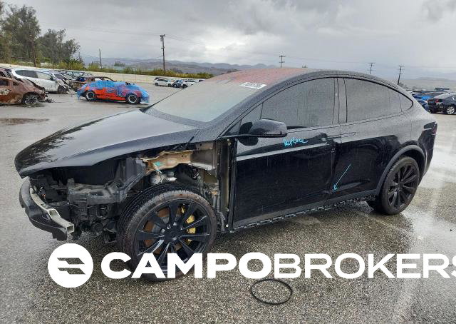 2022 Tesla Model X, Front End damage, Copart lot 74281756