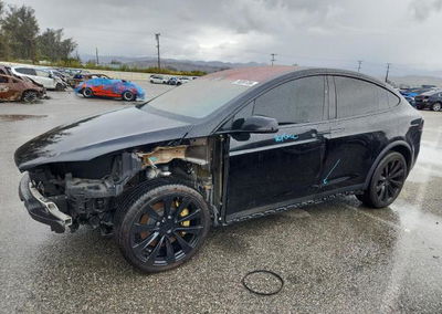 2022 Tesla Model X, daño Frontal, Copart lote 74281756