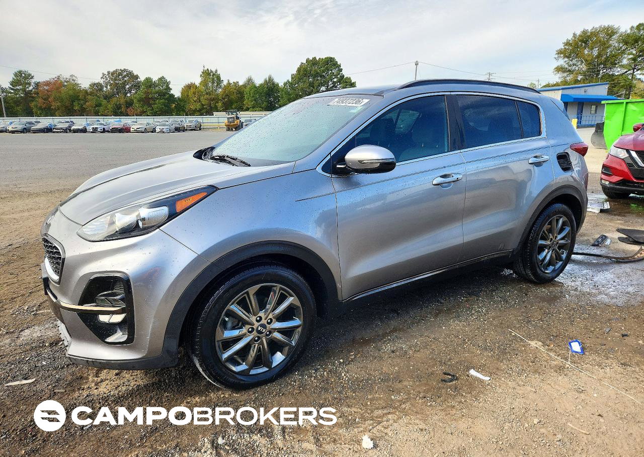 2020 Kia Sportage S, Side damage, Copart lot 74937236