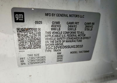 2025 Chevrolet Silverado, Side damage, Copart lot 69672716, photo 13 of 13
