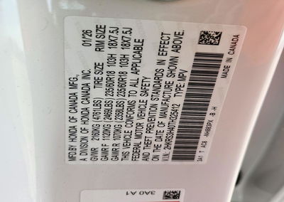2026 Honda Cr-v Ex, Front End damage, Copart lot 74297106, photo 13 of 13