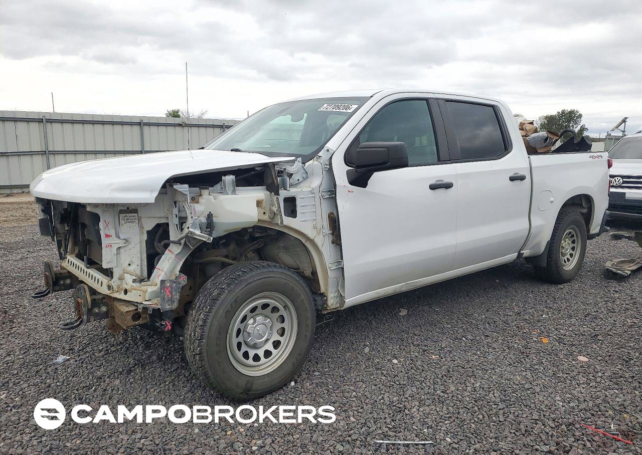 2019 Chevrolet Silverado K1500, Front End damage, Copart lot 72709206