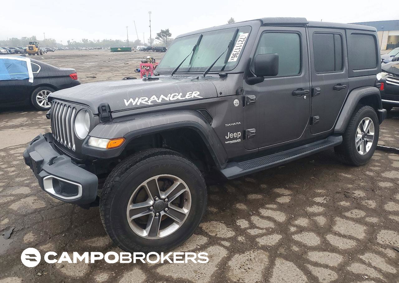 2020 Jeep Wrangler Unlimited Sahara, uszkodzenie: Tył, Copart lot 72111796