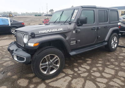 2020 Jeep Wrangler Unlimited Sahara, пошкодження: Задня частина, Copart лот 72111796