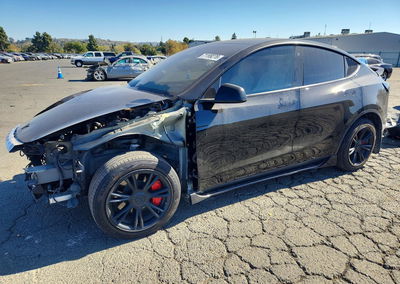 2023 Tesla Model Y, Front End damage, Copart lot 71199276