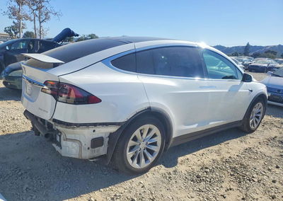 2021 Tesla Model X, Rear End damage, Copart lot 68675126, photo 3 of 15