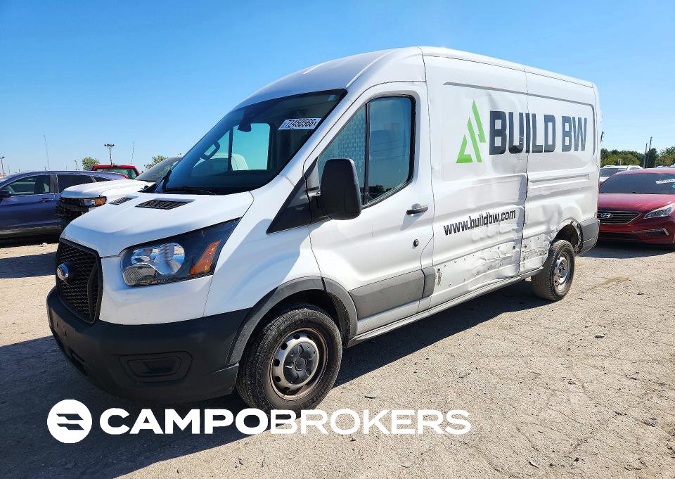 2023 Ford Transit T-250 Delivery Van, Side damage, Copart lot 72450566
