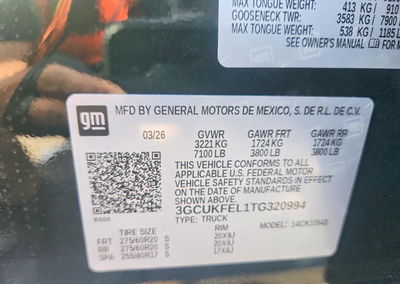 2026 Chevrolet Silverado K1500 Lt Trail Boss, uszkodzenie: Bok, Copart lot 69078126, zdjęcie 12 z 12