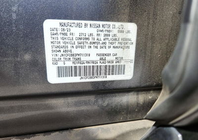 2023 Nissan Ariya Engage, daño Frontal, Copart lote 72737086, foto 13 de 13