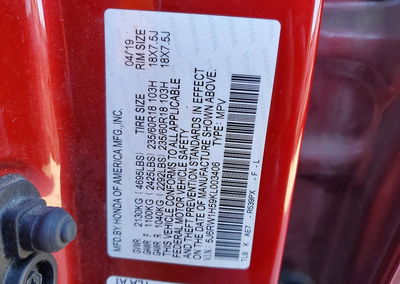 2019 Honda Cr-v Ex, Front End damage, Copart lot 73482976, photo 13 of 14