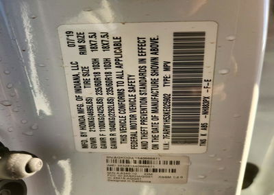 2019 Honda Cr-v Ex, daño Frontal, Copart lote 74270956, foto 14 de 16
