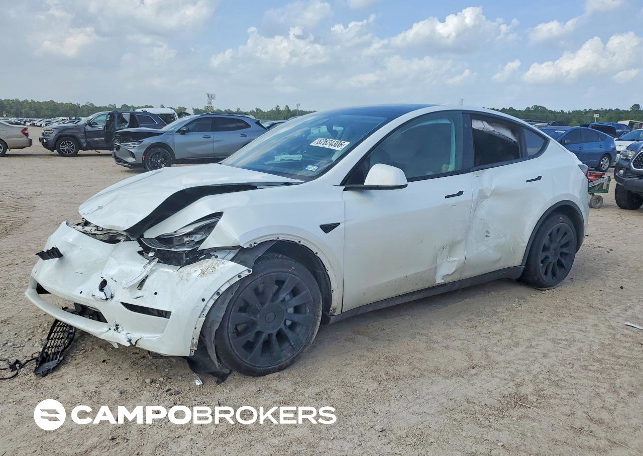 2021 Tesla Model Y, Front End damage, Copart lot 62624306