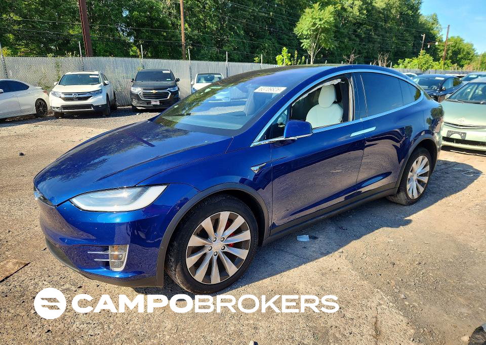 2019 Tesla Model X, daño Frontal, Copart lote 63709826