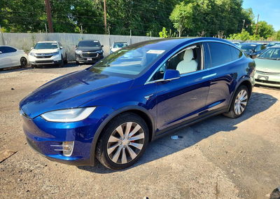 2019 Tesla Model X, daño Frontal, Copart lote 63709826
