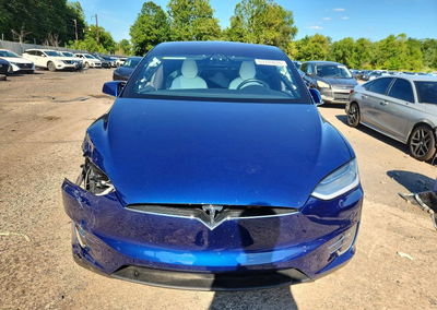 2019 Tesla Model X, daño Frontal, Copart lote 63709826, foto 5 de 13