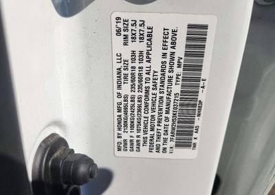 2019 Honda Cr-v Ex, Front End damage, Copart lot 74826046, photo 13 of 15