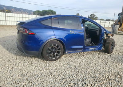 2022 Tesla Model X, daño Frontal, Copart lote 74828176, foto 3 de 16