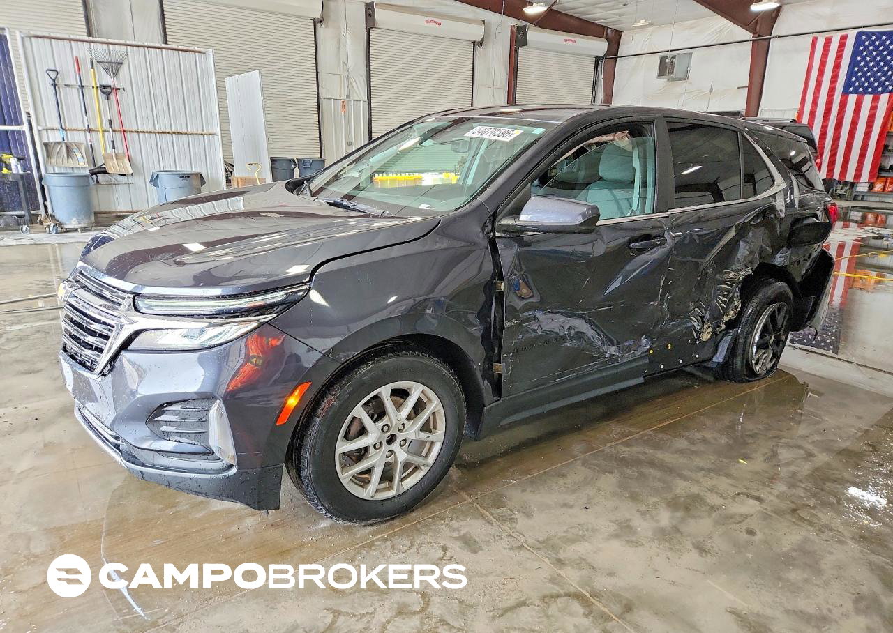 2023 Chevrolet Equinox Lt, daño Lateral, Copart lote 54070596