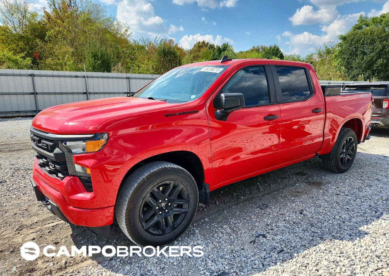 2022 Chevrolet Silverado K1500 Custom, uszkodzenie: Bok, Copart lot 68296276