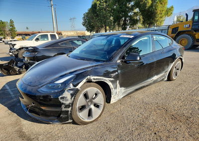 2023 Tesla Model 3, Front End damage, Copart lot 60270136