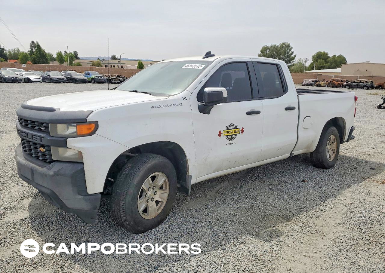 2020 Chevrolet Silverado C1500, daño Trasero, Copart lote 46918576