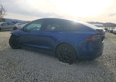 2022 Tesla Model X, daño Frontal, Copart lote 74828176, foto 2 de 16