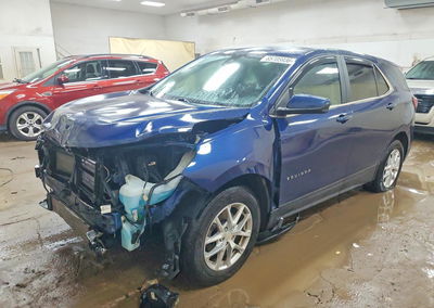 2022 Chevrolet Equinox Lt, daño Frontal, Copart lote 65705936