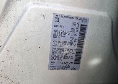 2023 Nissan Murano Sv, daño Frontal, Copart lote 72596706, foto 13 de 14