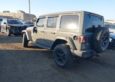 2021 Jeep Wrangler Unlimited Willys 4x4, Right Front damage, Iaai lot 46438952, photo 3 of 16