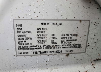 2023 Tesla Model Y, uszkodzenie: Przód, Copart lot 72874956, zdjęcie 12 z 14