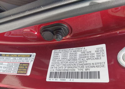 2022 Honda Cr-v 2wd Ex-l, daño Frontal, Iaai lote 46329371, foto 9 de 17