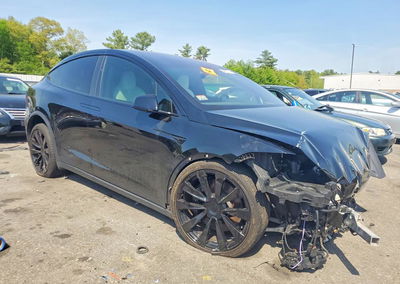 2022 Tesla Model X, daño Frontal, Copart lote 53517816, foto 4 de 12