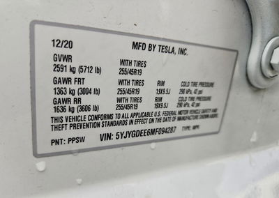 2021 Tesla Model Y, Rear End damage, Copart lot 69396416, photo 14 of 16