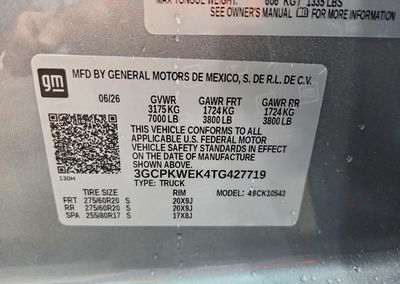 2026 Chevrolet Silverado K1500 Rst Select, uszkodzenie: Przód, Copart lot 70109306, zdjęcie 12 z 13