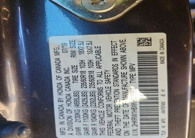 2019 Honda Cr-v Exl, Front End damage, Copart lot 74079046, photo 13 of 15