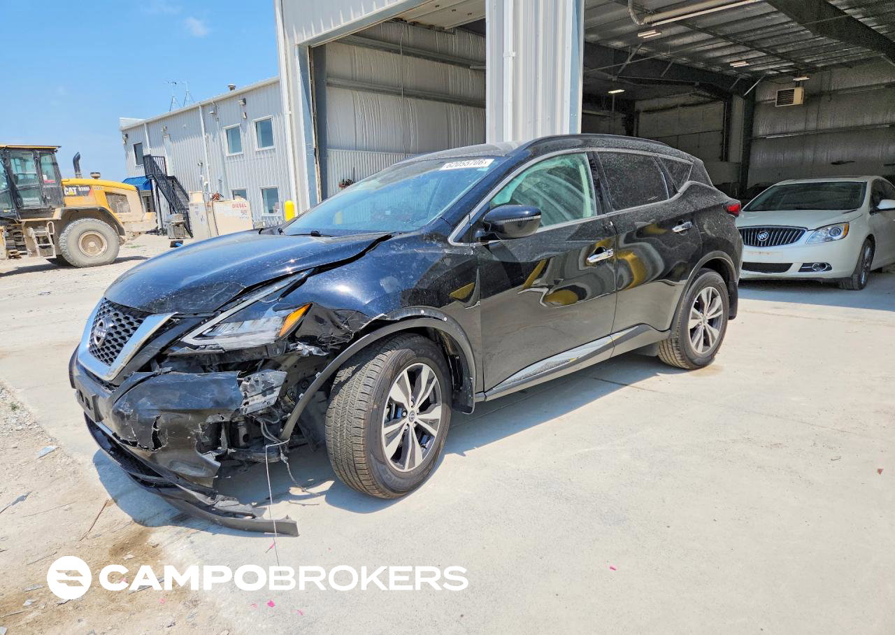 2024 Nissan Murano Sv, Front End damage, Copart lot 62055706