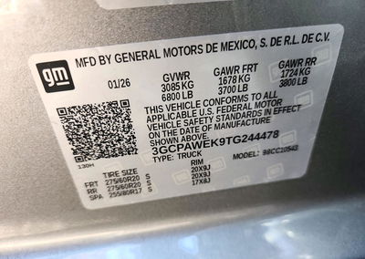 2026 Chevrolet Silverado C1500 Rst Select, daño Bajos, Copart lote 71987606, foto 13 de 14