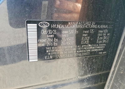 2023 Hyundai Santa Fe Calligraphy, uszkodzenie: Bok, Copart lot 71782806, zdjęcie 14 z 14