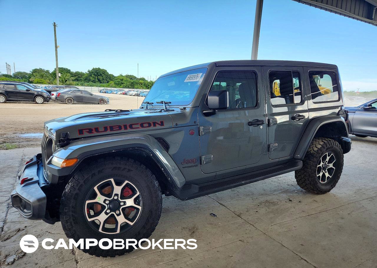 2021 Jeep Wrangler Unlimited Rubicon, Front End damage, Copart lot 69690906