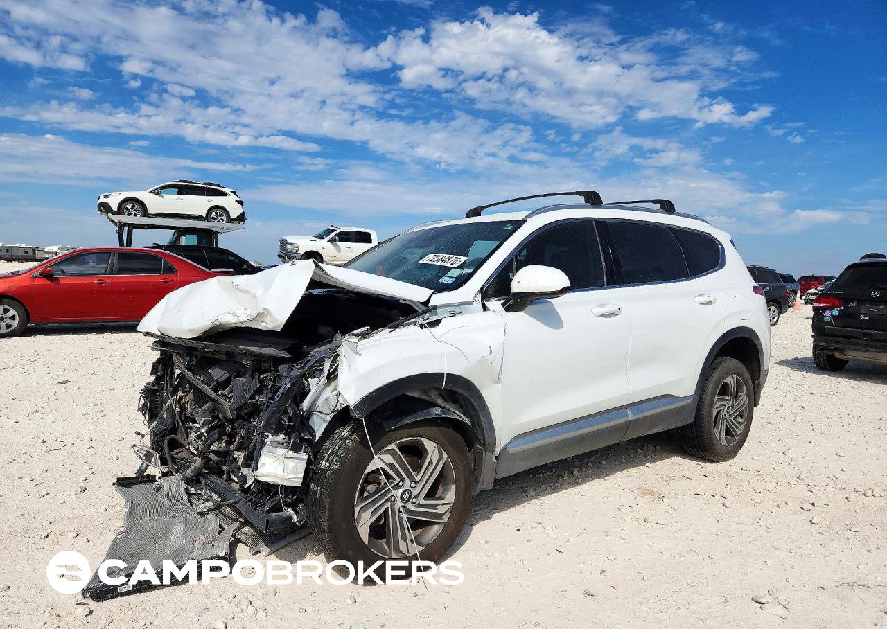 2022 Hyundai Santa Fe Sel, Front End damage, Copart lot 72584876